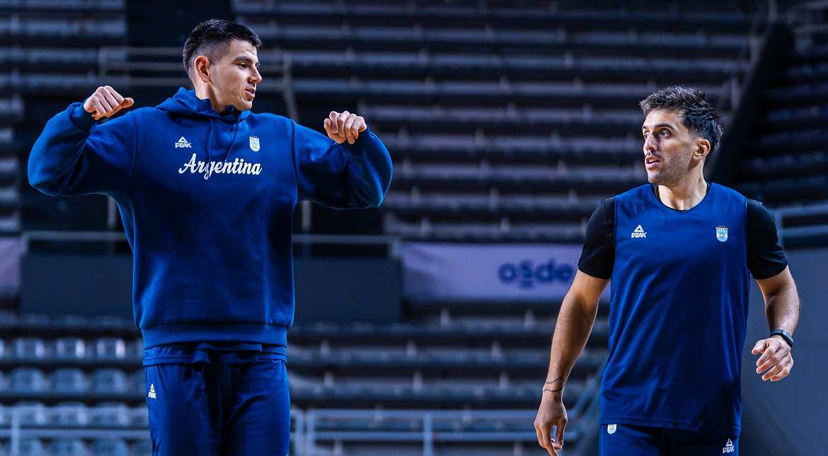 La Selección Argentina entrenó en el Polideportivo y Facundo Campazzo destacó a la gente: "Nos gusta mucho jugar acá"