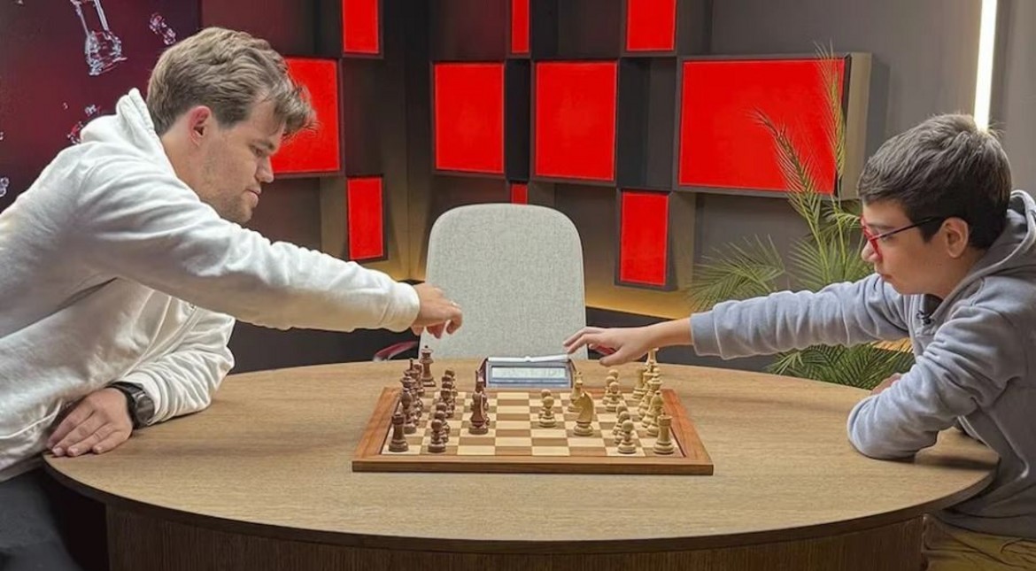 Faustino Oro y una victoria para la historia: le ganó una partida al mejor ajedrecista del mundo