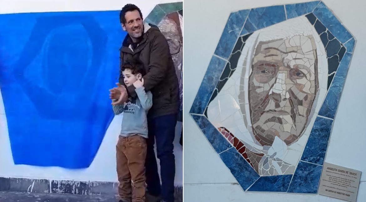 Quedó inaugurado el mural homenaje a Angelita Tasca: "Fue ejemplo de que la ternura puede confrontar a la crueldad"