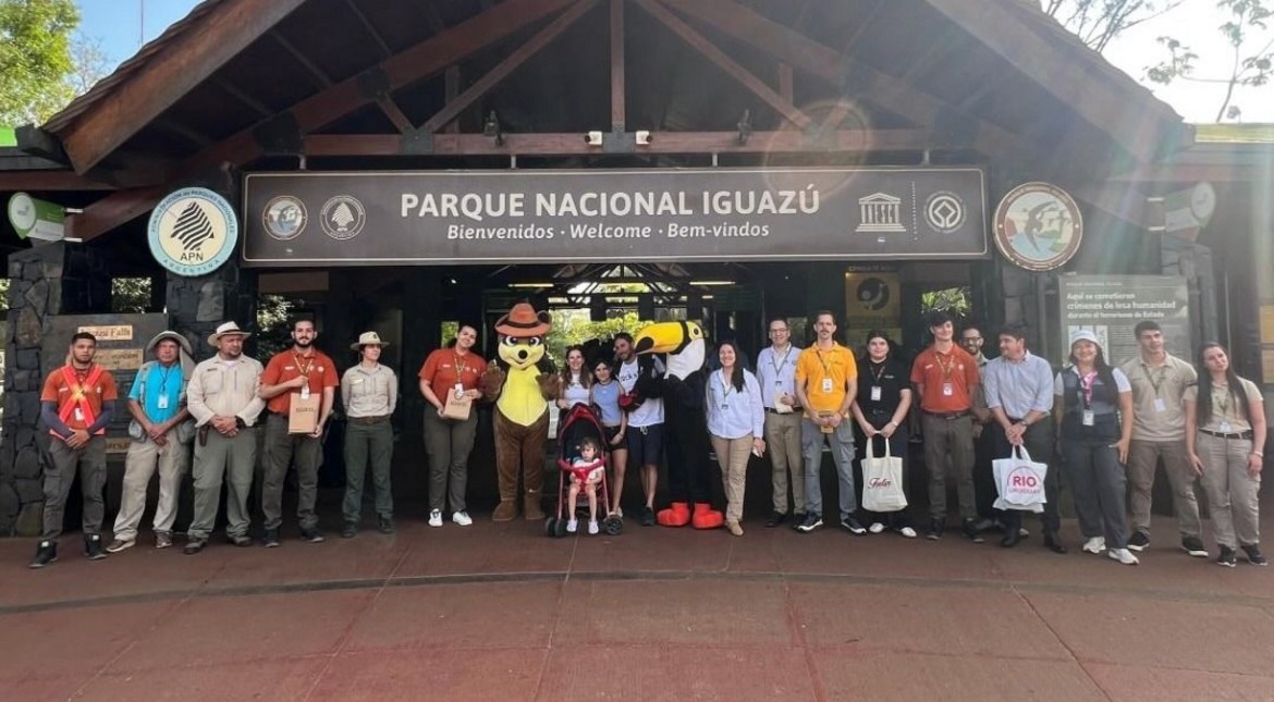 Una familia de marplatense fue la visitante número un millón de las Cataratas del Iguazú