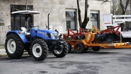 Con un subsidio para productores, Arroyo compró máquinas para las huertas comunitarias