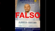 Son falsos los afiches de campaña de Martiniano Molina apoyando a la fórmula Fernández-Fernández