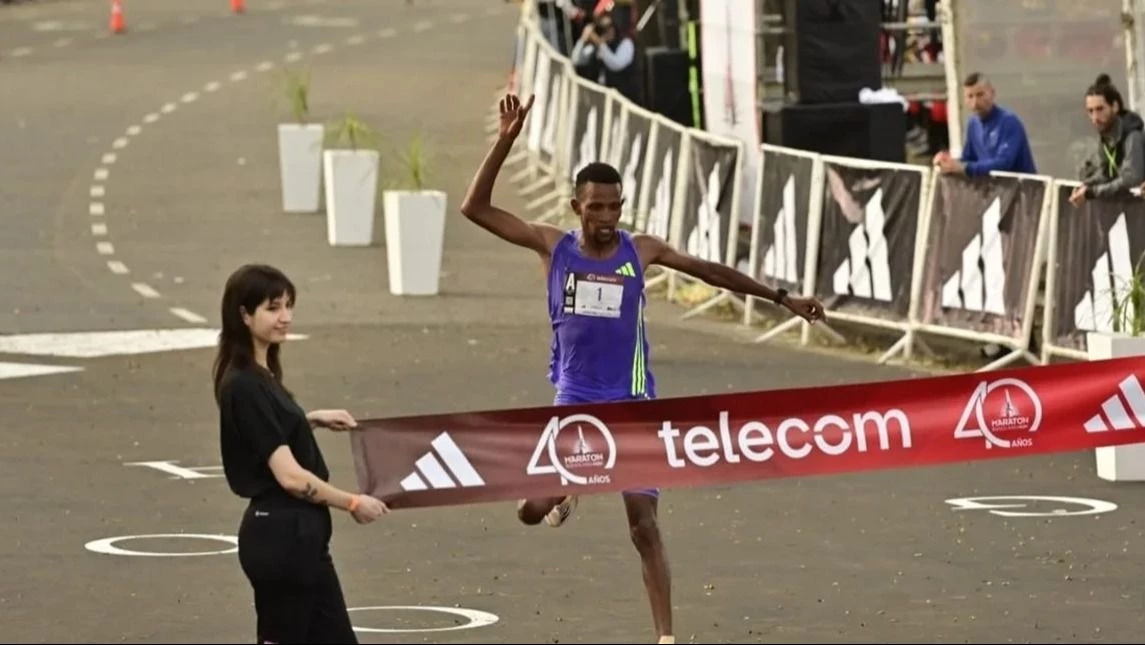 Una multitud en el Maratón de Buenos Aires