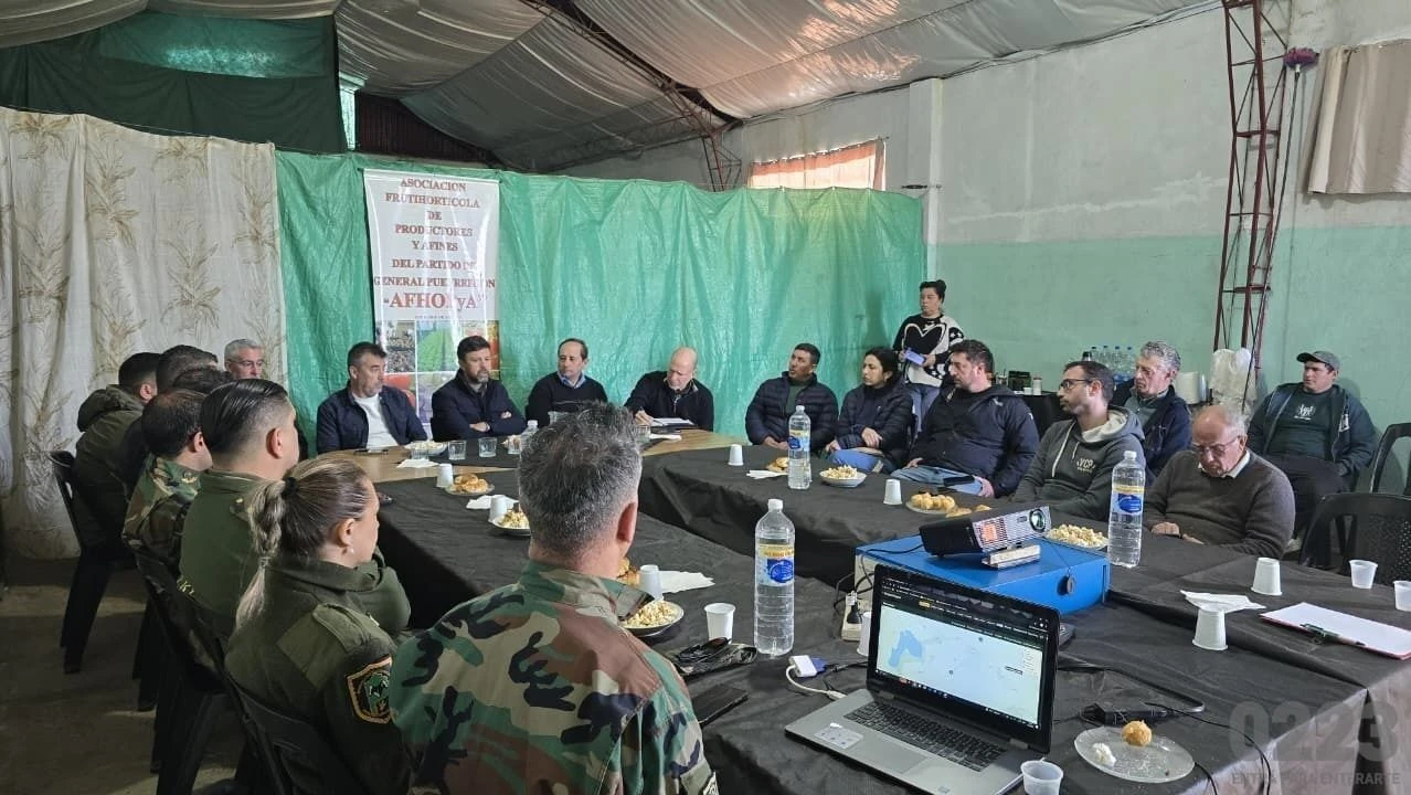 Los productores plantearon la necesidad de reforzar la presencia policial en los caminos rurales y las zonas urbanizadas del cordón frutihortícola.
