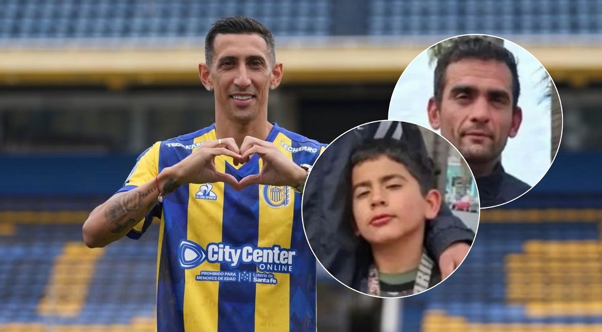 El gesto de Di María con el nene que vendía camisetas junto a su papá y sufrió un brutal robo tras el clásico rosarino