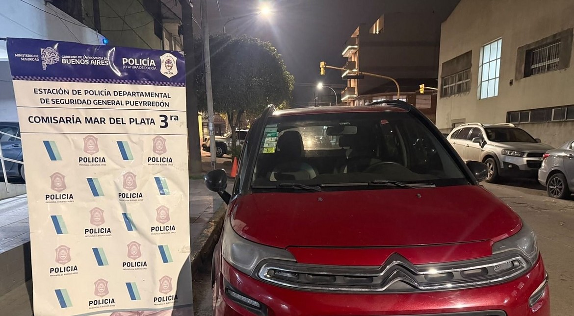 Andaba en un auto robado que se usó para cometer una entradera