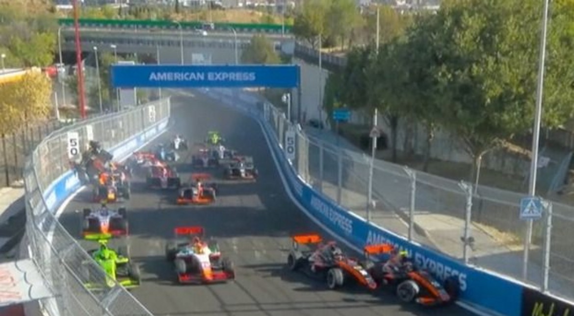 Caos total en la F3: ocho autos chocaron y uno salió volando en Madring
