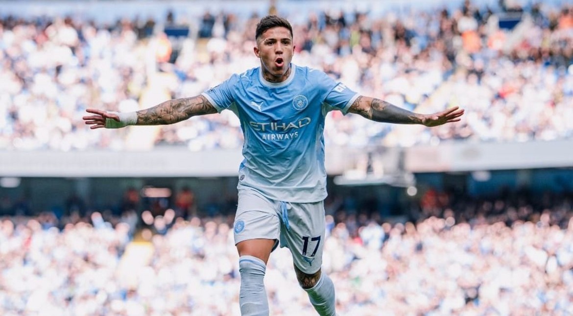 El primero de muchos: Enzo Fernández hizo un golazo y fue clave para la gran victoria del Manchester City