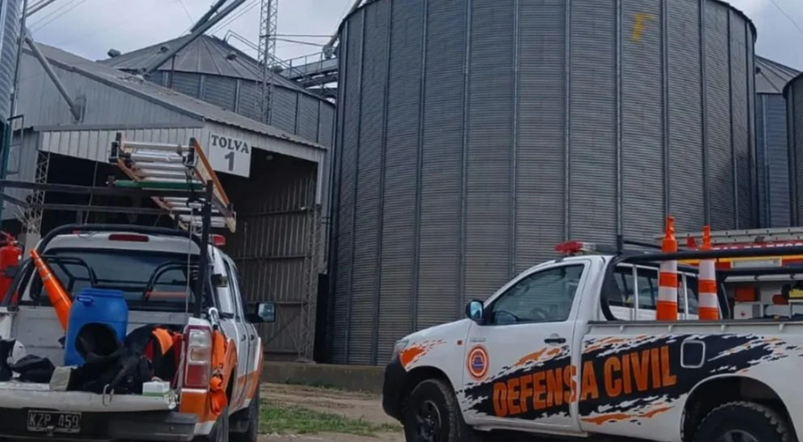 Tragedia y horror: un operario quedó atrapado mientras trabajaba en la noria de una planta de silos y murió