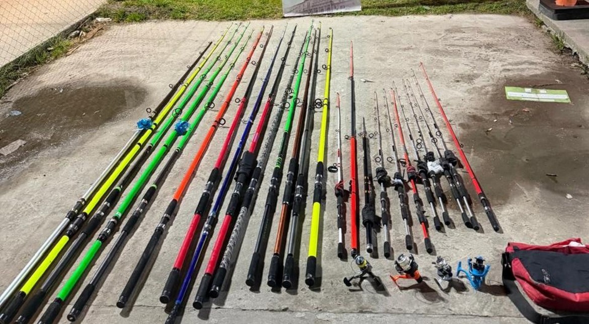 Mordió el anzuelo: rompió una persiana y robó un local de pesca pero lo atraparon