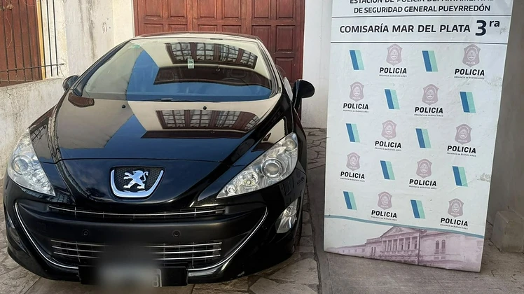 El auto quedó secuestrado.