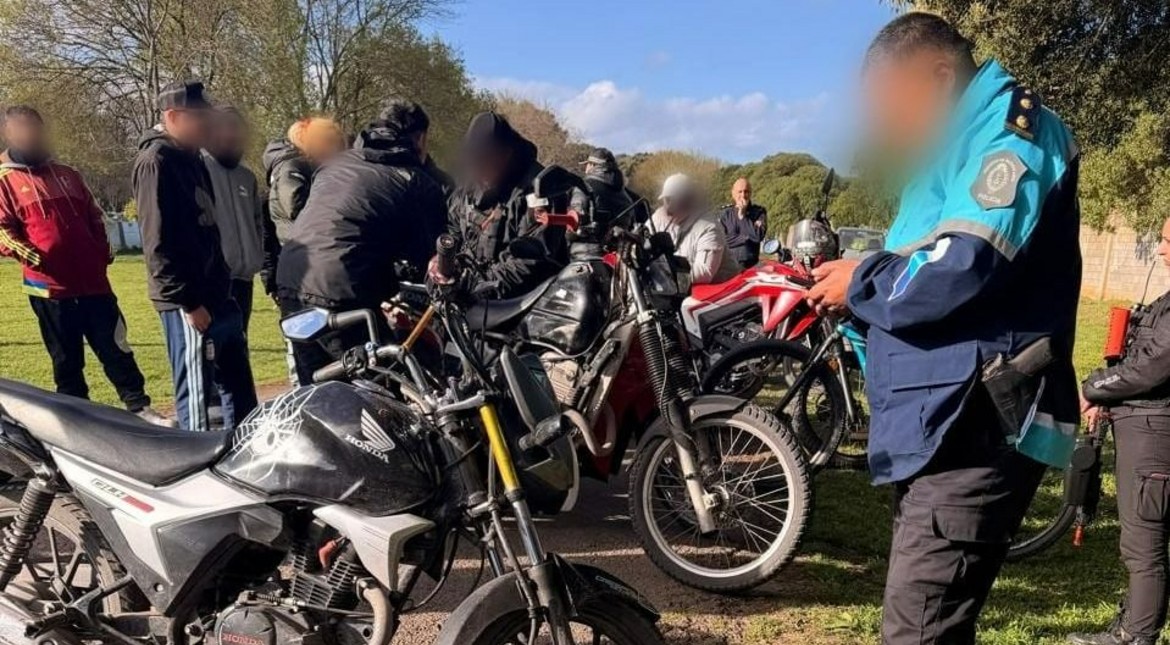 Secuestran más de cuarenta motos que participaron de una caravana