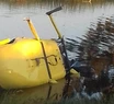 Cayó un helicóptero con una familia a bordo en la ruta 3