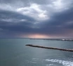 Mar del Plata, del calor a la tormenta en cuatro fotos