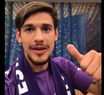 Martínez Quarta saludó en italiano a los hinchas de Fiorentina