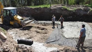 Construyen un puente en Lobería sobre el arroyo Los Huesos