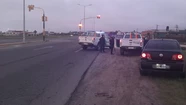 Violenta pelea en ruta 11: daños a un móvil policial y dos detenidos