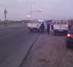Violenta pelea en ruta 11: daños a un móvil policial y dos detenidos