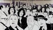 La figura de Astor se encuentra en segunda fila, y lo retrata de niño.