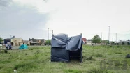 Ya son al menos 45 las familias que impulsan la toma de tierras en el barrio Las Heras de Mar del Plata. Foto: 0223.