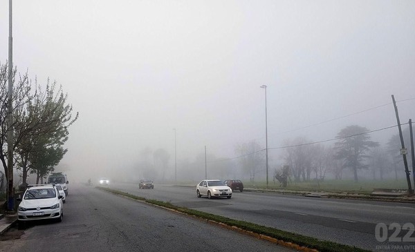 Mar del Plata entre la neblina y la tormenta