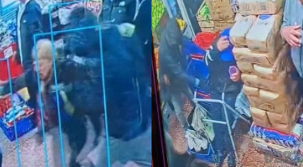 Violento asalto armado en un supermercado: golpearon a una señora y a un hombre con andador