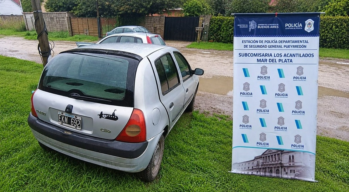 Secuestran un auto empleado en tres robos en la zona sur