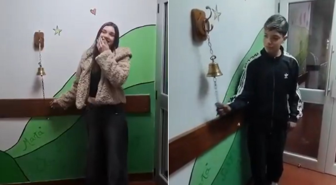Conmovedor: dos jóvenes terminaron el tratamiento oncológico y celebraron el logro en el Materno