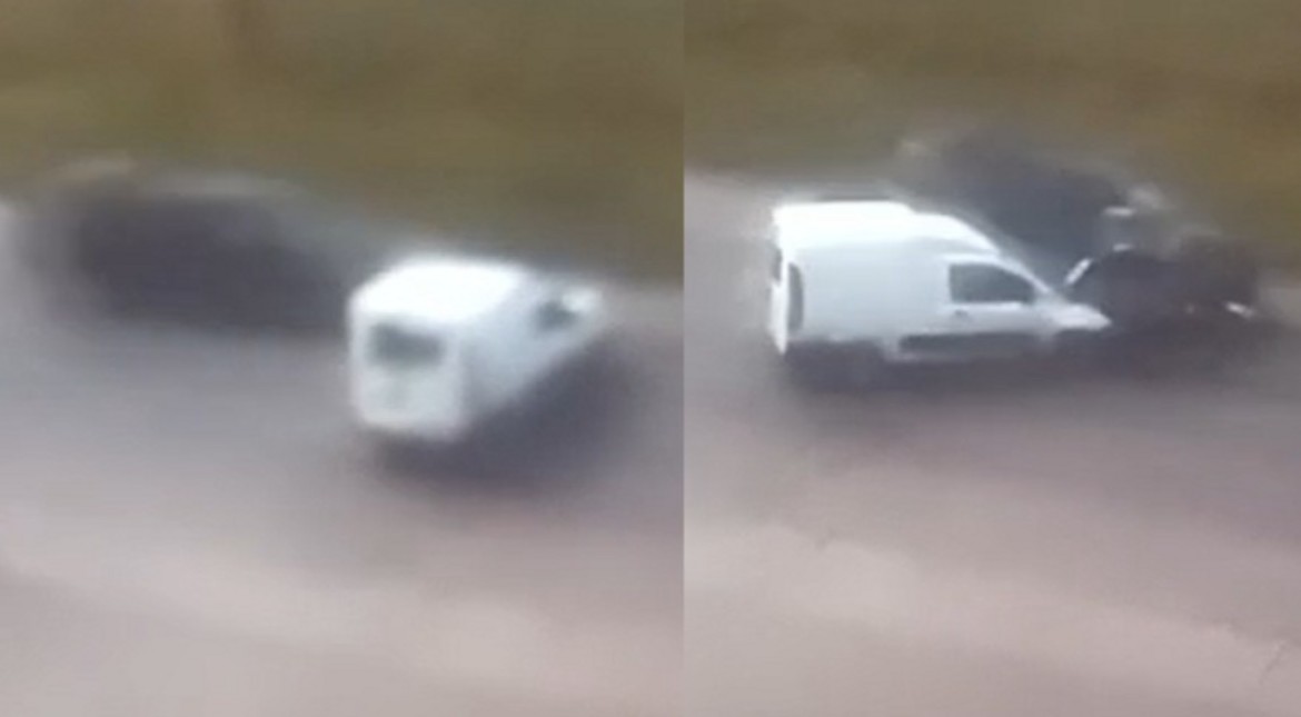 Giró en U para retomar: así fue el fuerte choque de la ruta 11