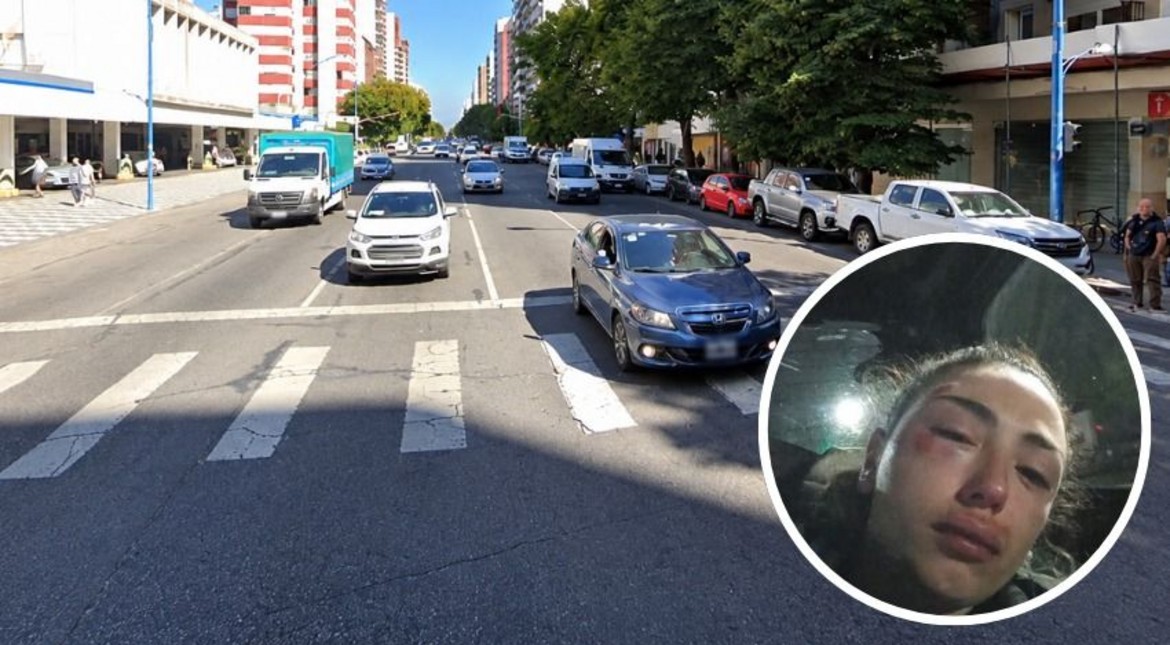 Brutal ataque en el centro de Mar del Plata: intentaron robarle la moto a una joven y la golpearon salvajemente