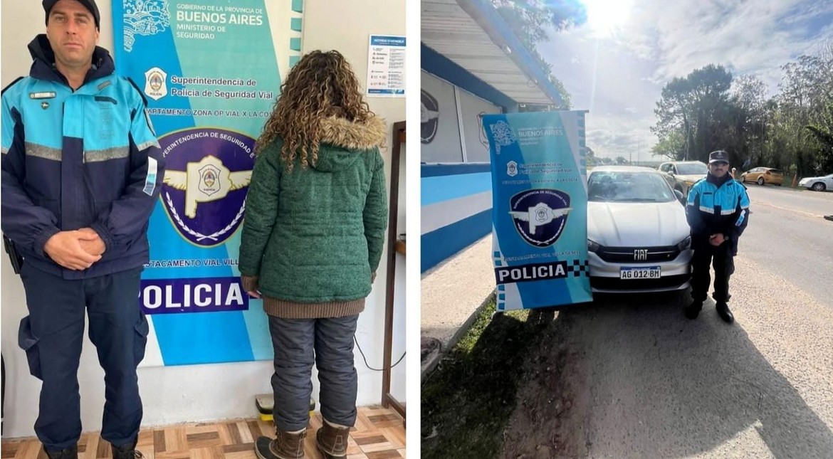 Interceptan en Villa Gesell a una mujer al volante de un auto robado en Mar del Plata