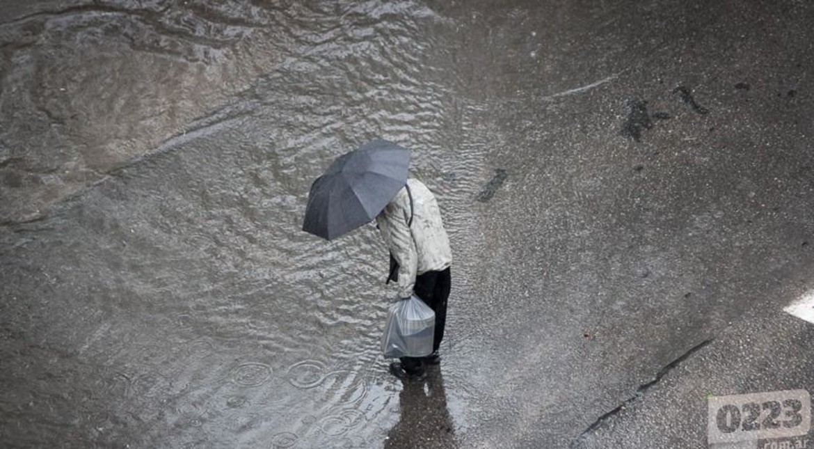 Lunes lluvioso y con alerta meteorológico para Mar del Plata: cuándo dejará de llover