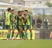 Aldosivi festeja el empate ante Boca.