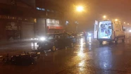 Una ambulancia del SAME trasladó al herido.