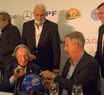 Jackie Stewart homenaje a Fangio
