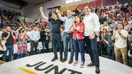 Los candidatos de Juntos cerraron la campaña electoral en La Plata y luego viajaron a Mar del Plata.