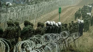 Despliegue de tropas en la frontera entre Bielorrusia y Polonia. Foto: Reuters.