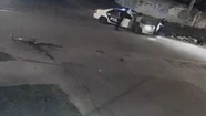 El brutal ataque quedó registro en las cámaras privadas del barrio El Progreso.