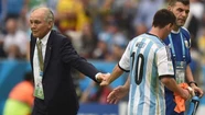 Messi y sus compañeros del plantel subcampeón en Brasil despidieron a Sabella con agradecimientos