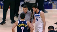 Timberwolves de Bolmaro aplastó a Nuggets de Campazzo