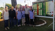 La presentación del cartel informativo sobre los lugares más emblemáticos de Napaleofú.