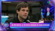Augstín abandonó la casa de Gran Hermano este domingo. 