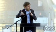 El gobernador Axel Kicillof prometió una temporada de verano "récord". Foto: 0223.
