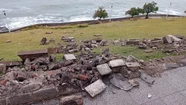 En imágenes: así quedó el paredón de Playa Grande derribado por un automovilista borracho En imágenes: así quedó el paredón de Playa Grande derribado por un automovilista borracho