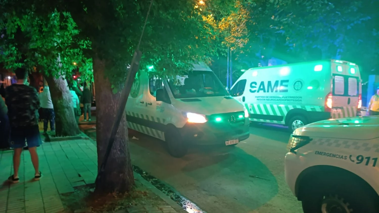 Acudieron ambulancias del SAME para la atención y traslados.